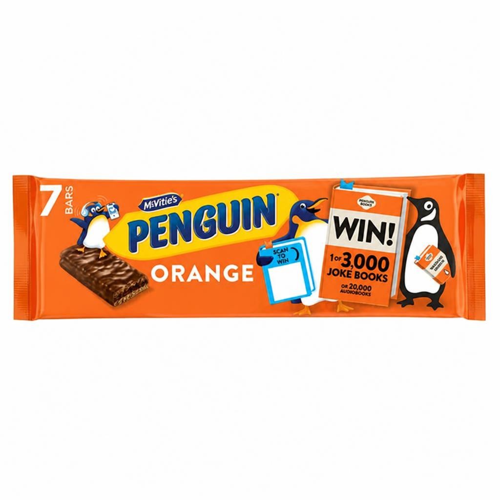 McVitie's Penguin Orange Biscuit Bar 7 x 24.6g