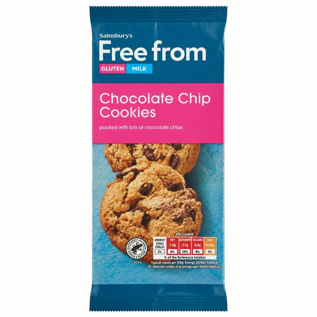 Sainsbury's Free From Chocolate Chip Cookies 150g