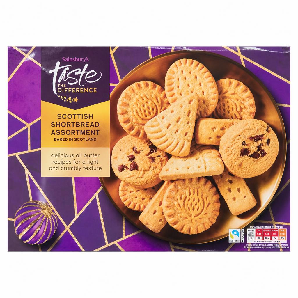 Sainsbury's Shortbread Assortment All Butter Recipe, Taste the Difference 400g