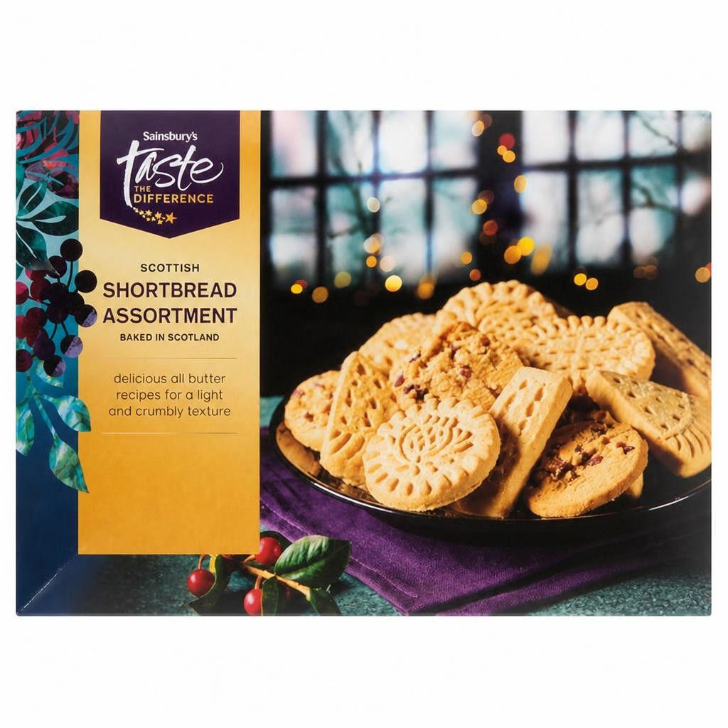 Sainsbury's Shortbread Assortment All Butter Recipe, Taste the Difference 400g