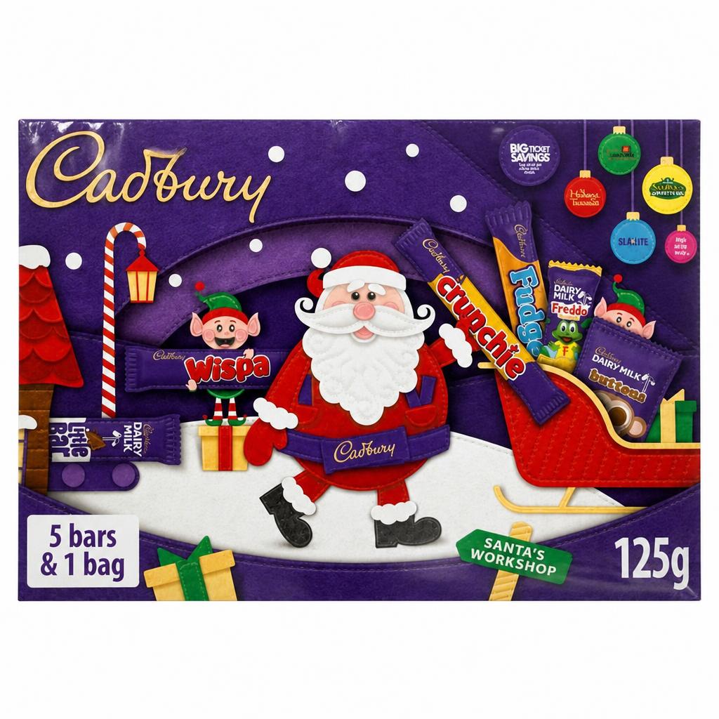 Cadbury Chocolate Xmas Santa Selection Box Medium 125g