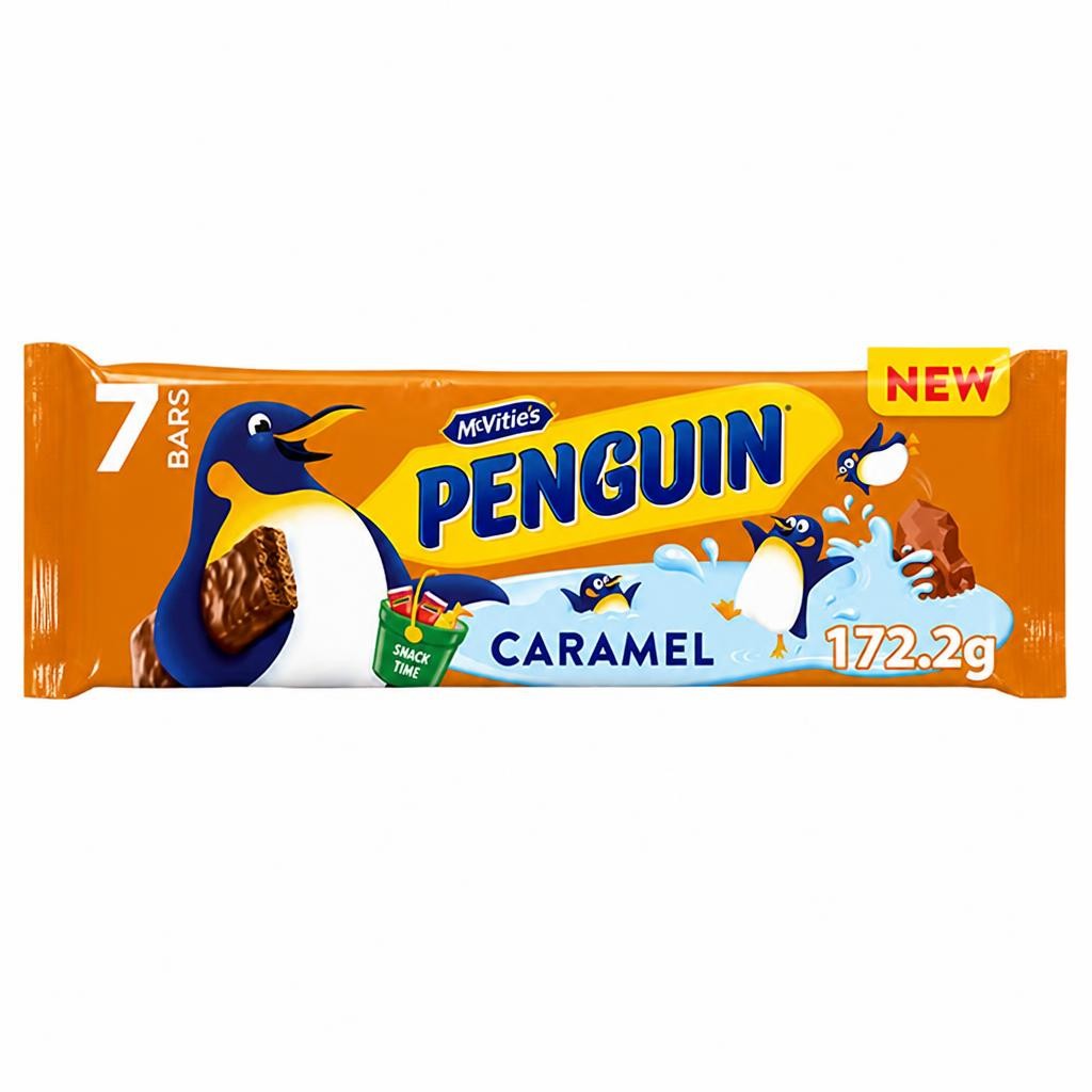 McVitie's Penguin Caramel Flavour Bars 7 x 24.6g