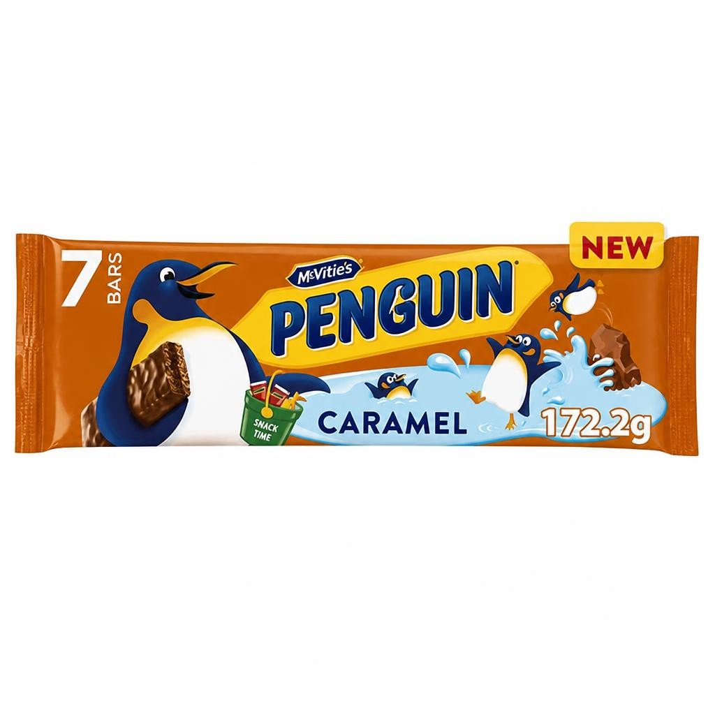 McVitie's Penguin Caramel Flavour Bars 7 x 24.6g