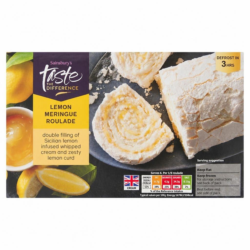 Sainsbury's Lemon Meringue Roulade, Taste the Difference 420g
