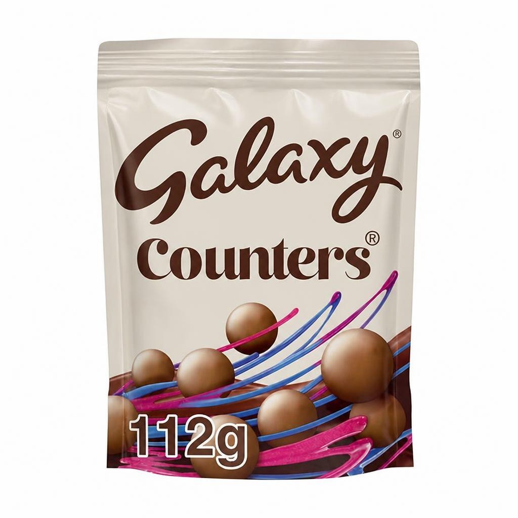 Galaxy Counters Milk Chocolate Buttons Pouch Bag 112g