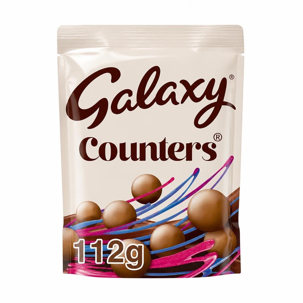 Galaxy Counters Milk Chocolate Buttons Pouch Bag 112g