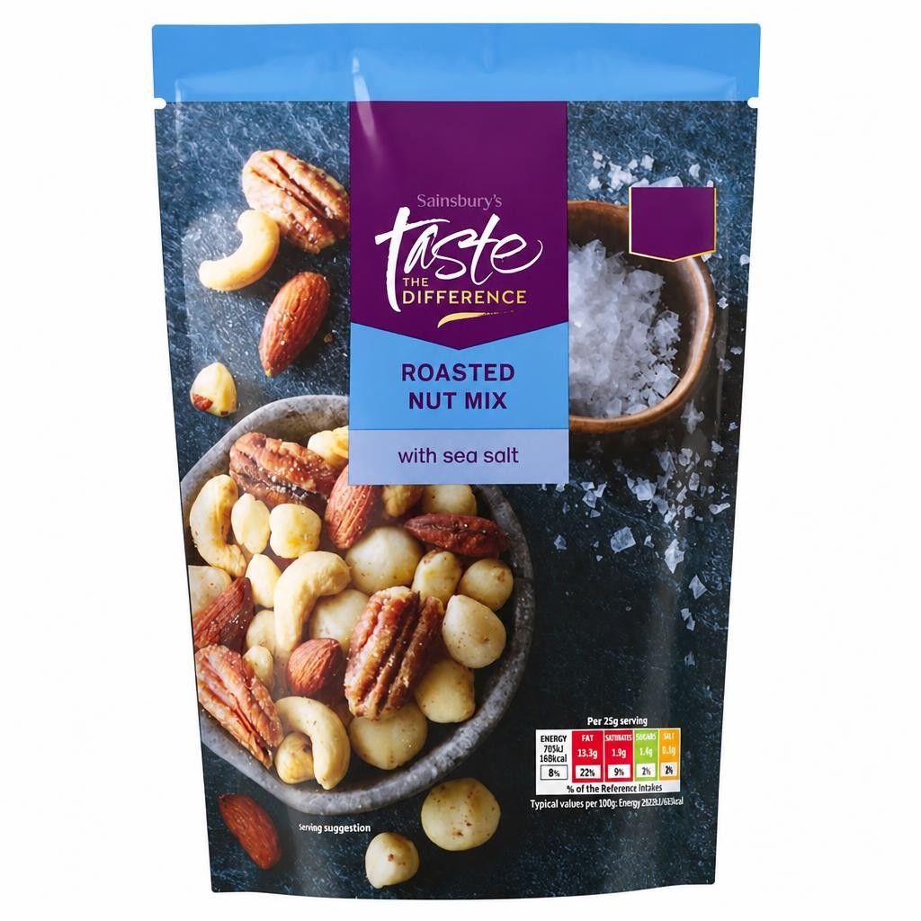 Sainsbury's Roasted Nut Mix with Sea Salt, Taste the Difference 175g
