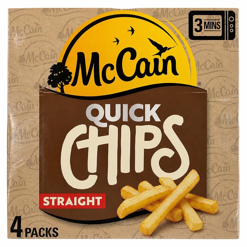 McCain Quick Chips Straight 4x100g