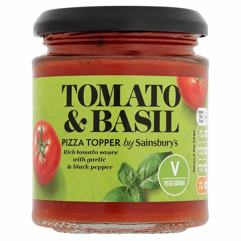 Sainsbury's Tomato & Basil Pizza Sauce Topper 190g