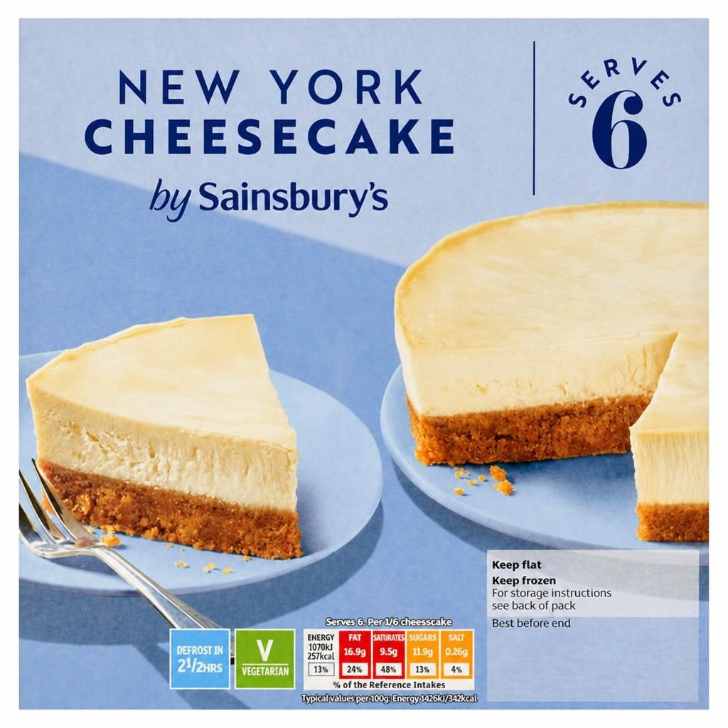 Sainsbury's New York Cheesecake 450g
