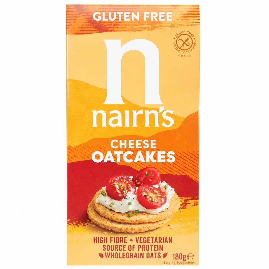 Nairn's Gluten Free Cheese Oatcakes 180g