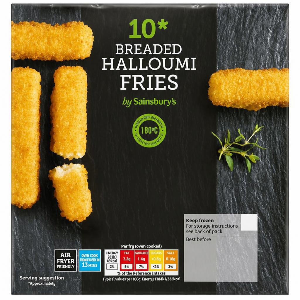 Sainsbury's Breaded Halloumi Fries x10 170g