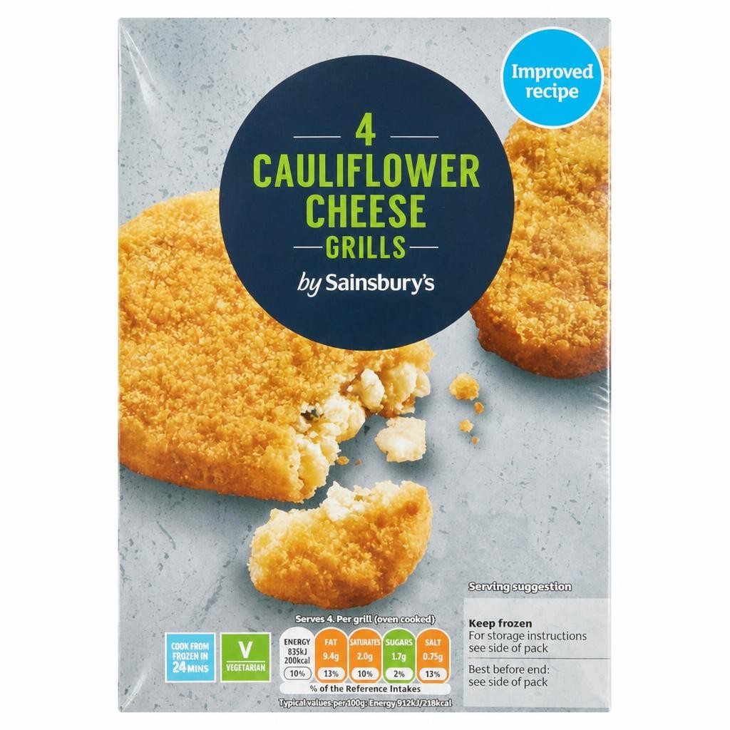 Sainsbury's Cauliflower Cheese Grills x4 397g
