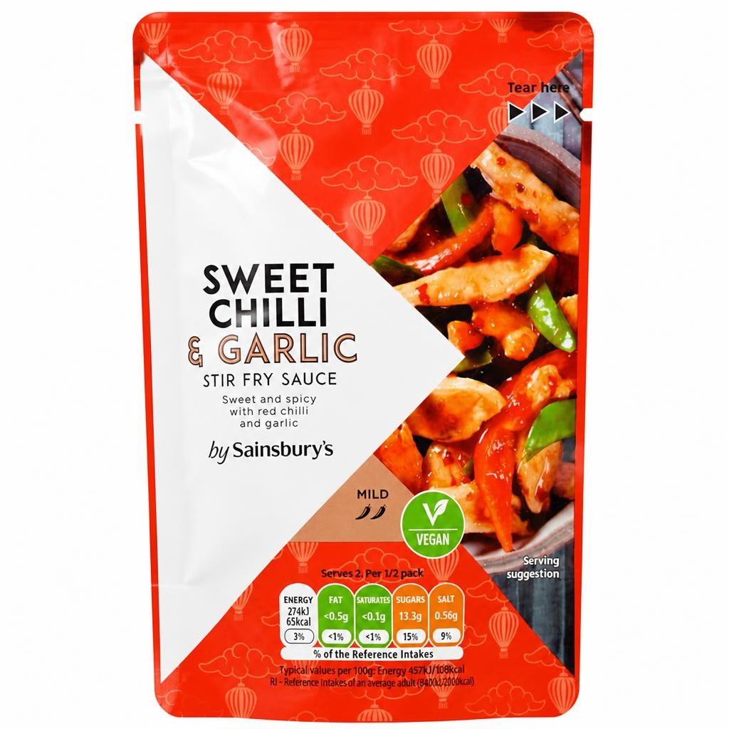 Sainsbury's Sweet Chilli & Garlic Stir Fry Sauce 120g