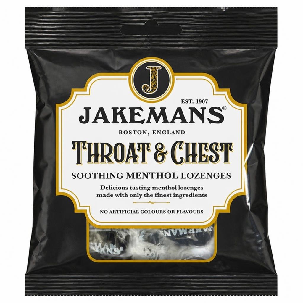 Jakemans Throat & Chest Soothing Menthol Lozenges 73g