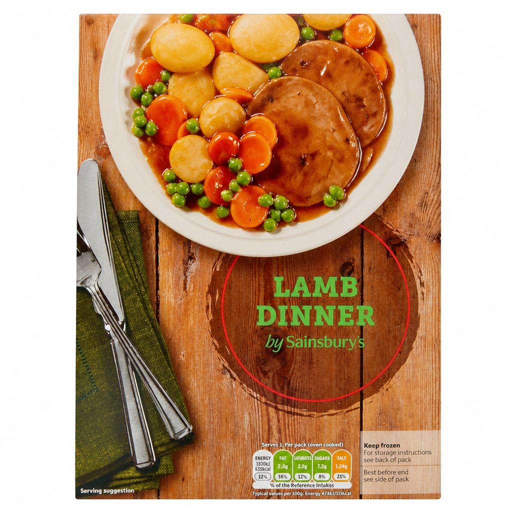 Sainsbury's Roast Lamb Dinner Ready Meal For 1 400g