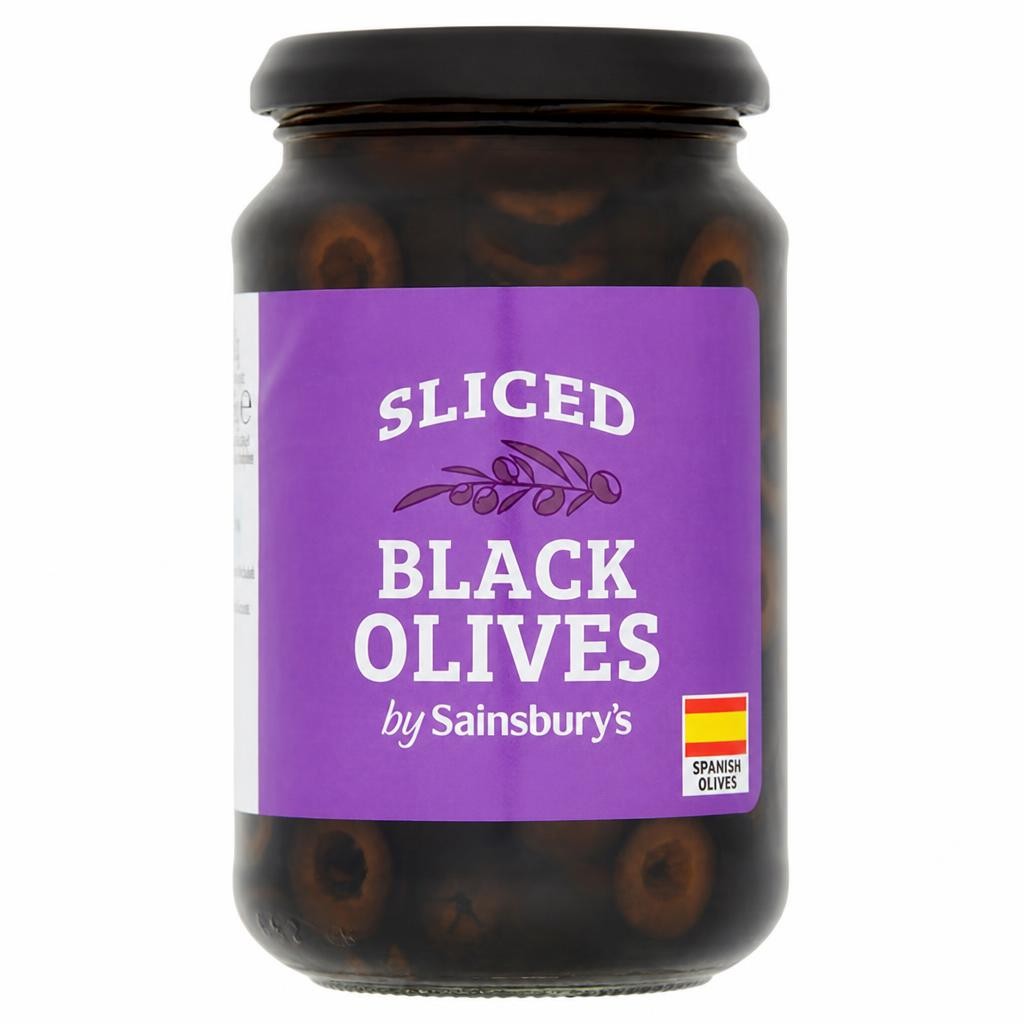 Sainsbury's Sliced Black Olives 340g (165*)