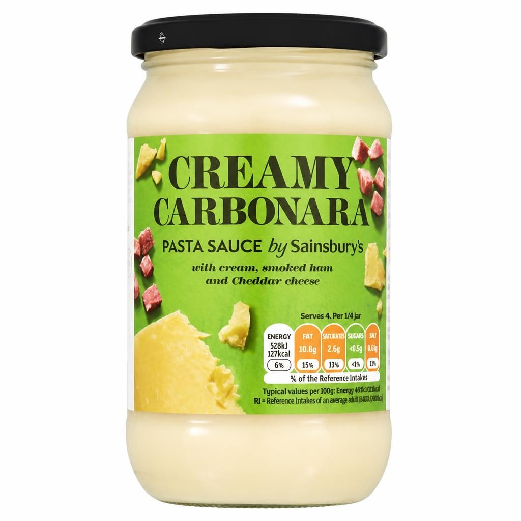 Sainsbury's Pasta Sauce Carbonara 430g