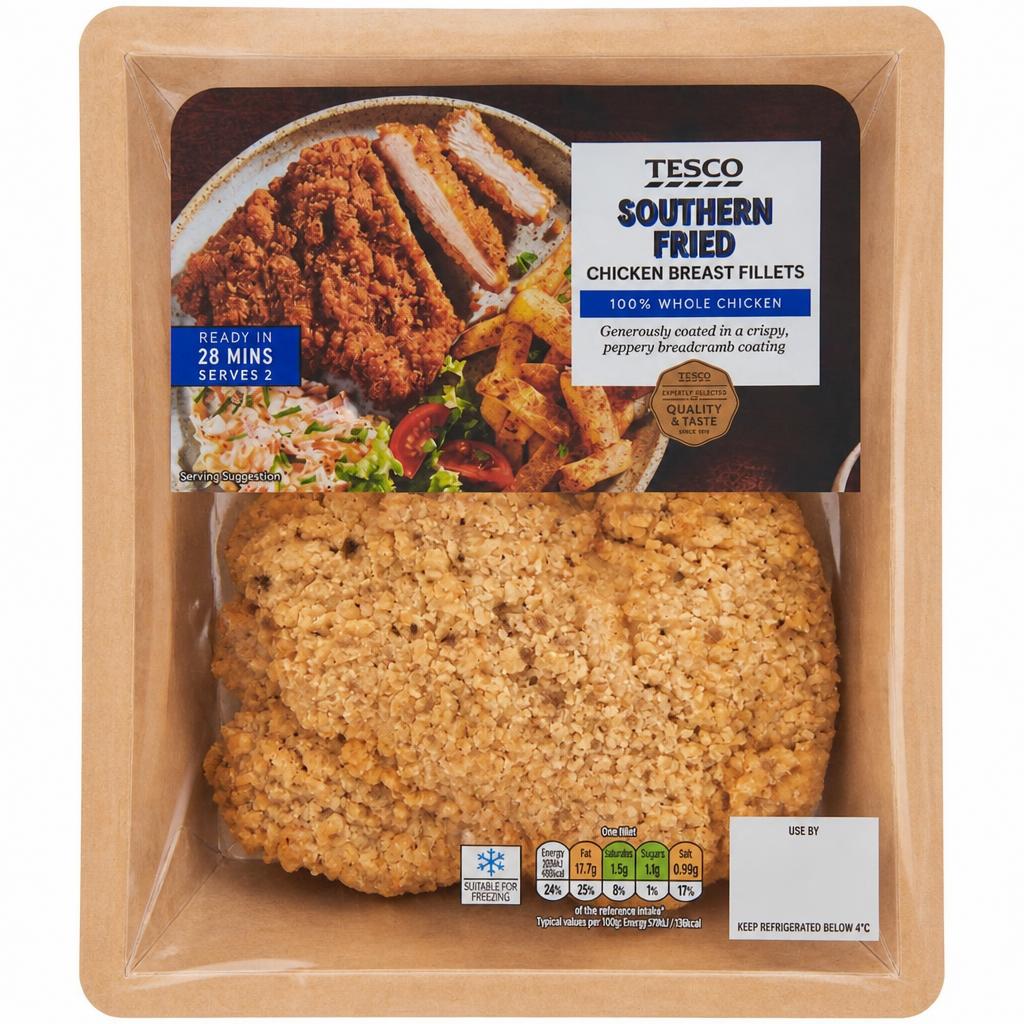 Tesco Southern Fried Chicken Breast Fillets 350g
