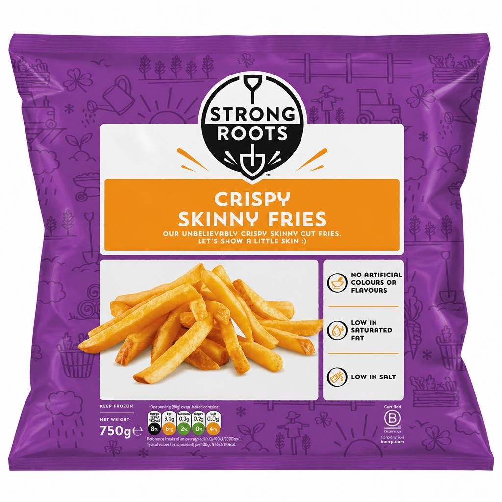 Strong Roots Crispy Skinny Fries 750g
