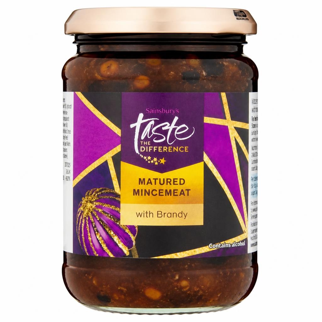 Sainsbury's Matured Mincemeat with Brandy, Taste the Difference 411g