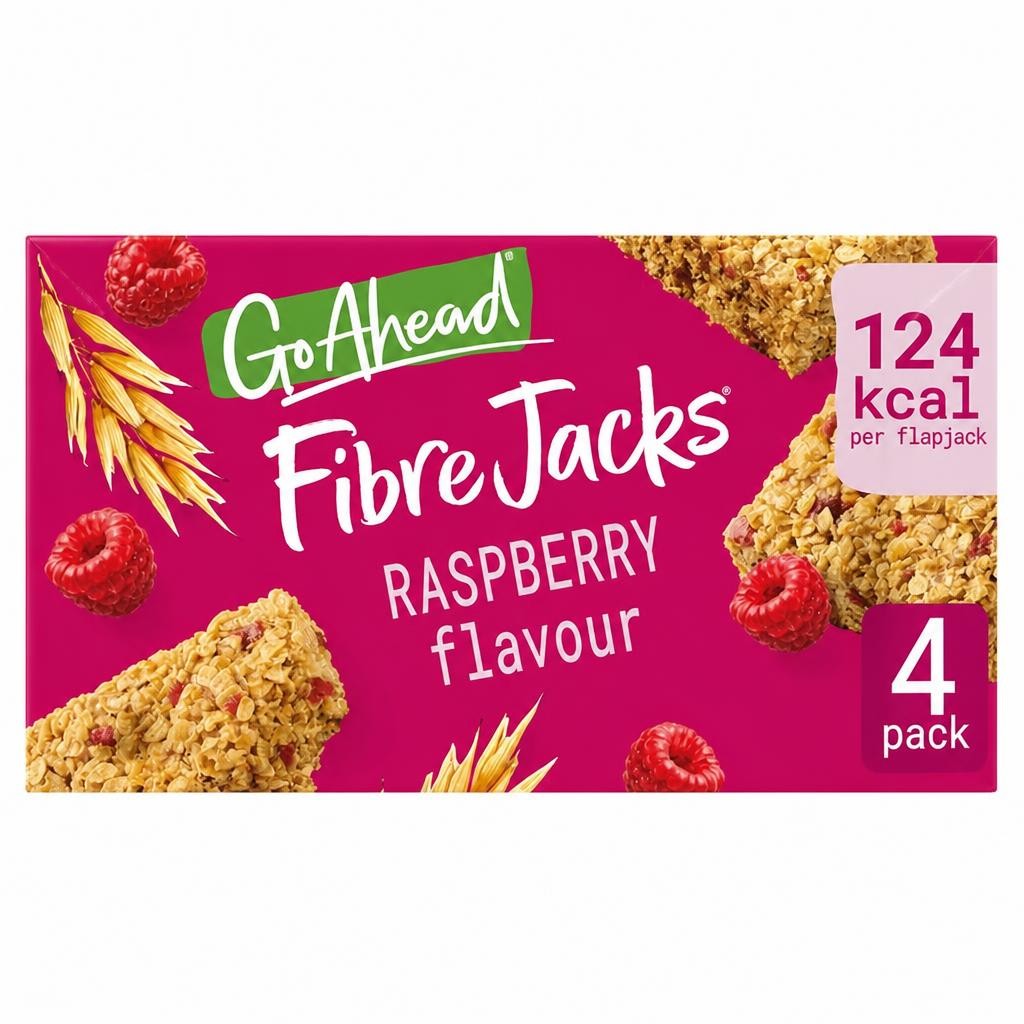 Go Ahead FibreJacks Raspberry Multipack Snack Bars 118.9g