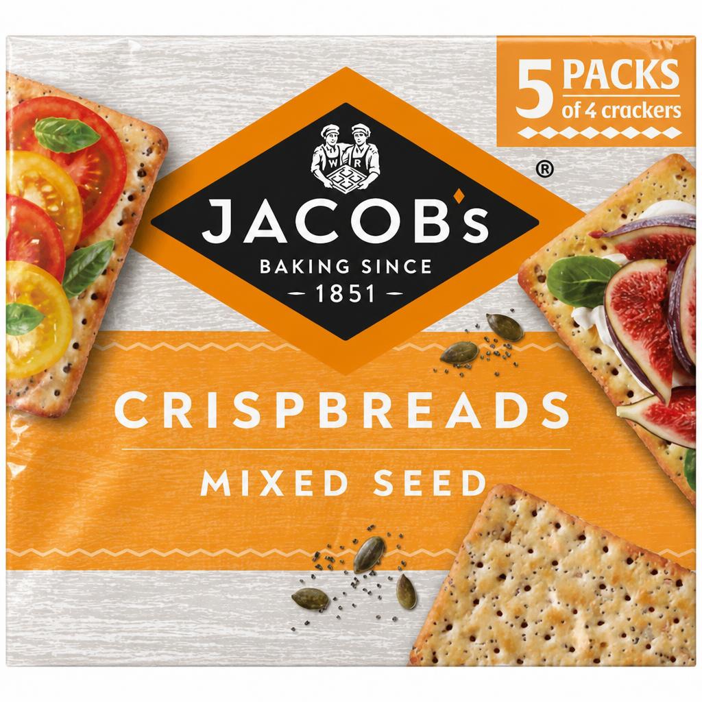 Jacob's Crispbreads Mixed Seed Crackers 5x38g