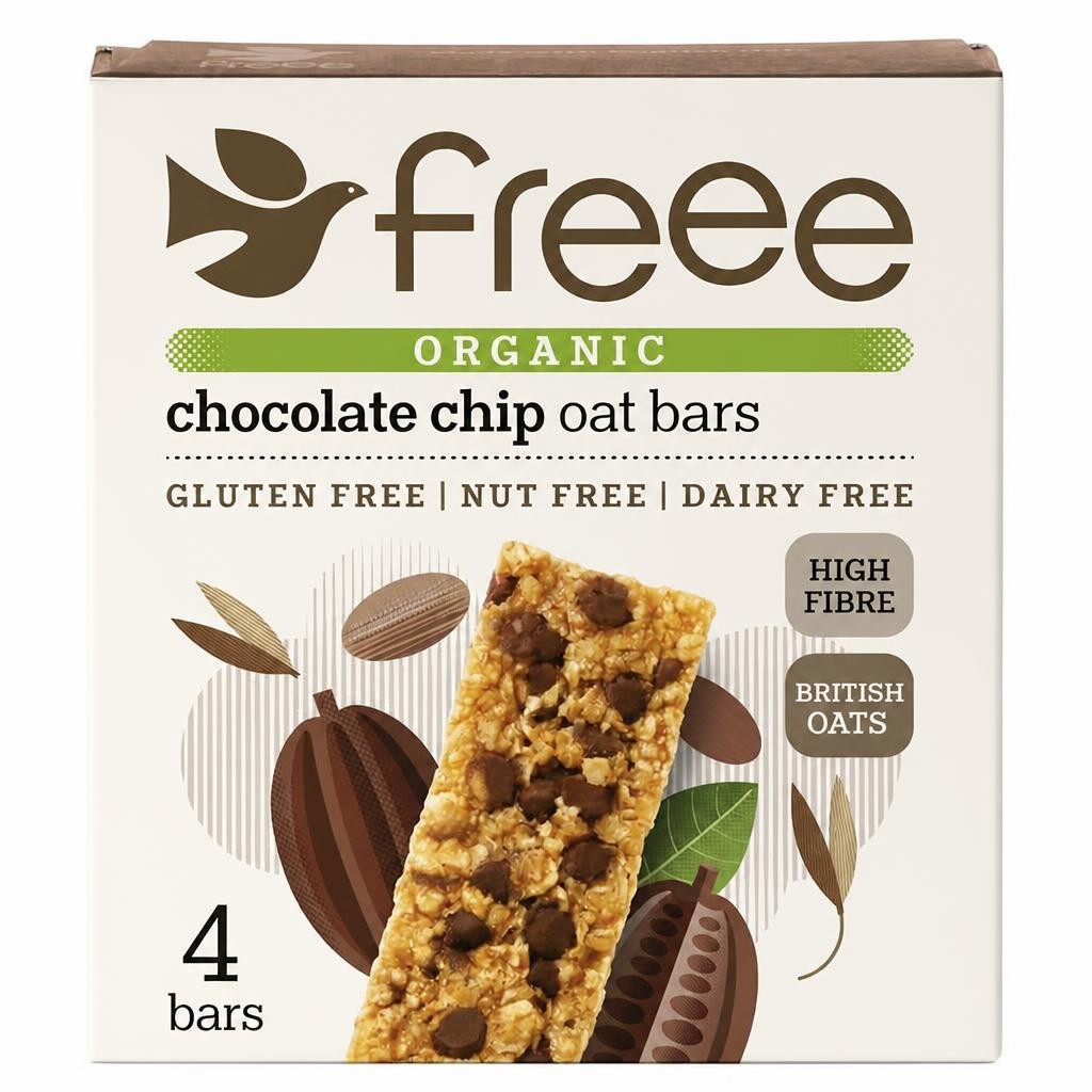 Freee Gluten Free Organic Chocolate Chip Oat Bars 4 x 35g