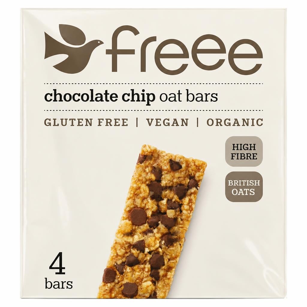 Freee Gluten Free Organic Chocolate Chip Oat Bars 4 x 35g