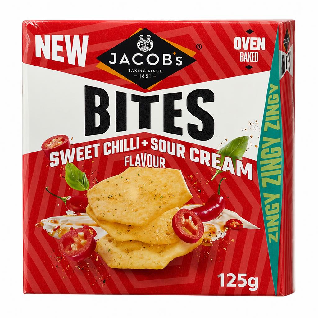 Jacob's Sweet Chilli & Sour Cream Flavour Bites 125g
