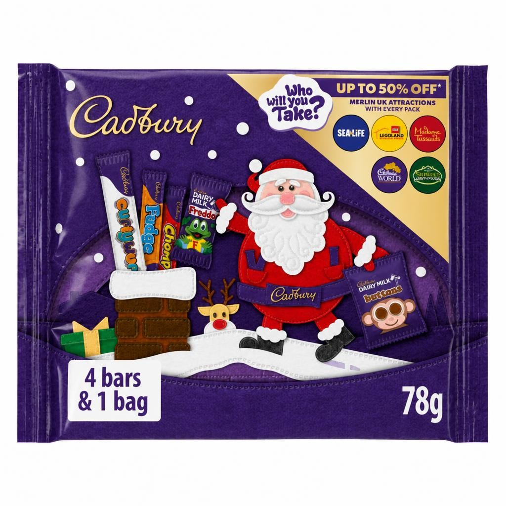 Cadbury Chocolate Christmas Small Selection Box 78g