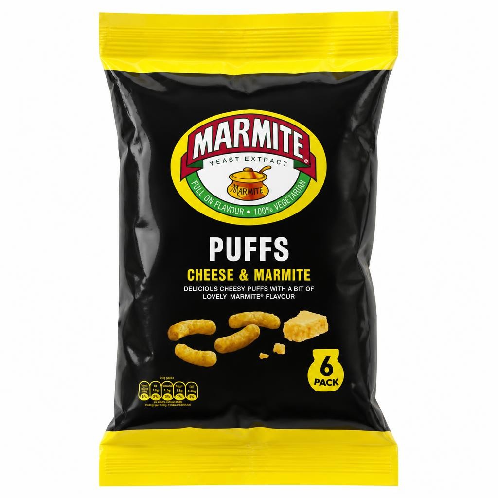 Marmite Cheese & Marmite Puffs 6x16.5g