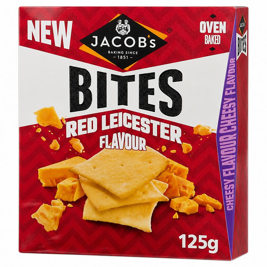 Jacob's Red Leicester Flavour Bites 125g