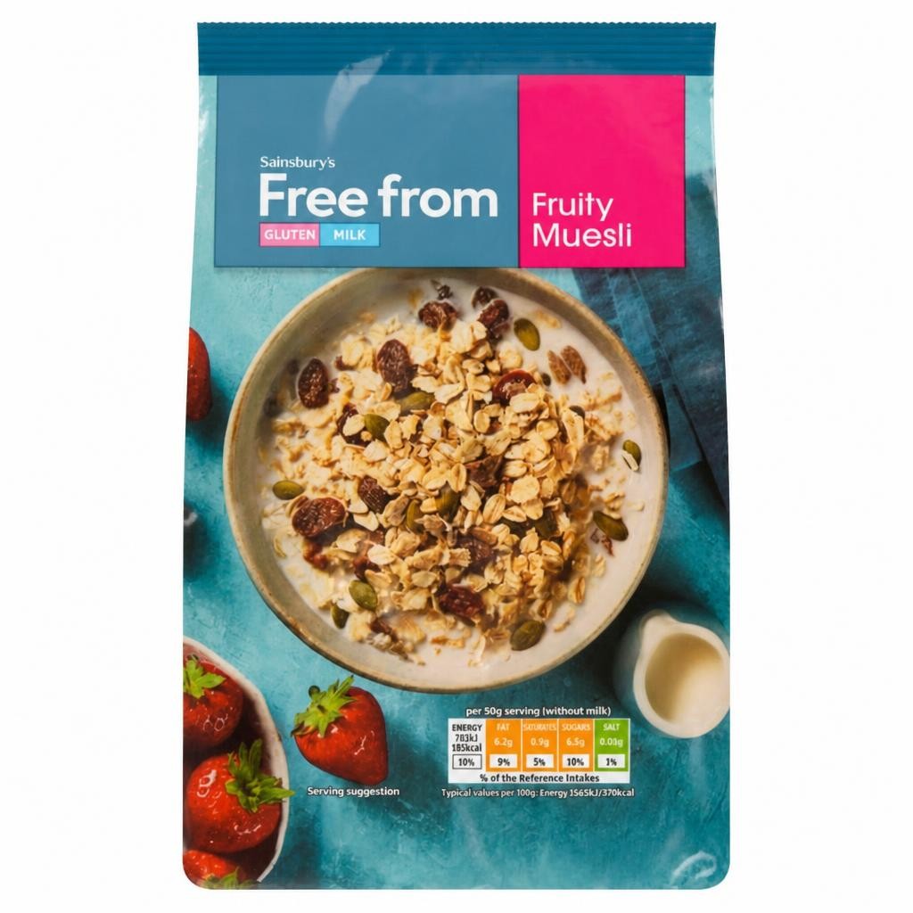 Sainsbury's Free From Fruity Muesli 450g