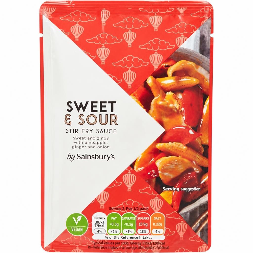 Sainsbury's Sweet & Sour Stir Fry Sauce 120g