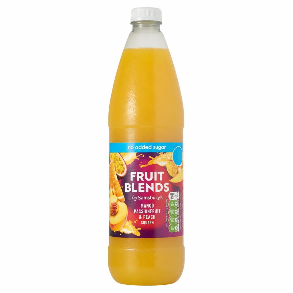 Sainsbury's Fruit Blends Mango Passionfruit & Peach Squash 1L