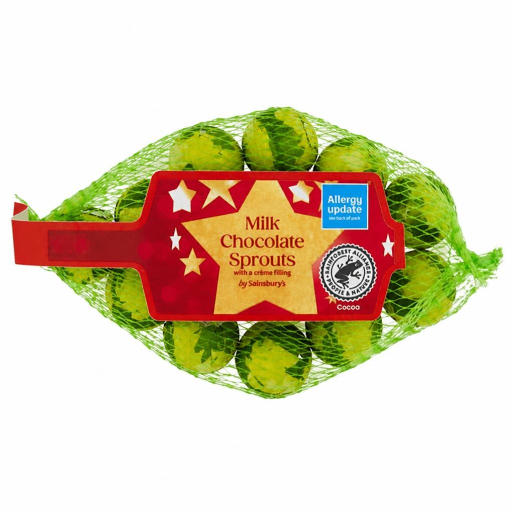 Sainsbury's Milk Chocolate Sprouts with a Creme Filling 75g
