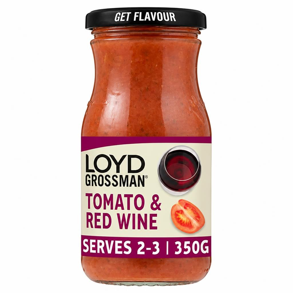 Loyd Grossman Pasta Sauce, Tomato & Red Wine 350g