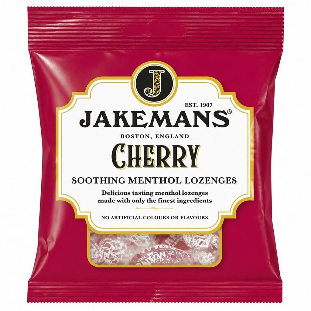 Jakemans Cherry Soothing Menthol Lozenges 73g