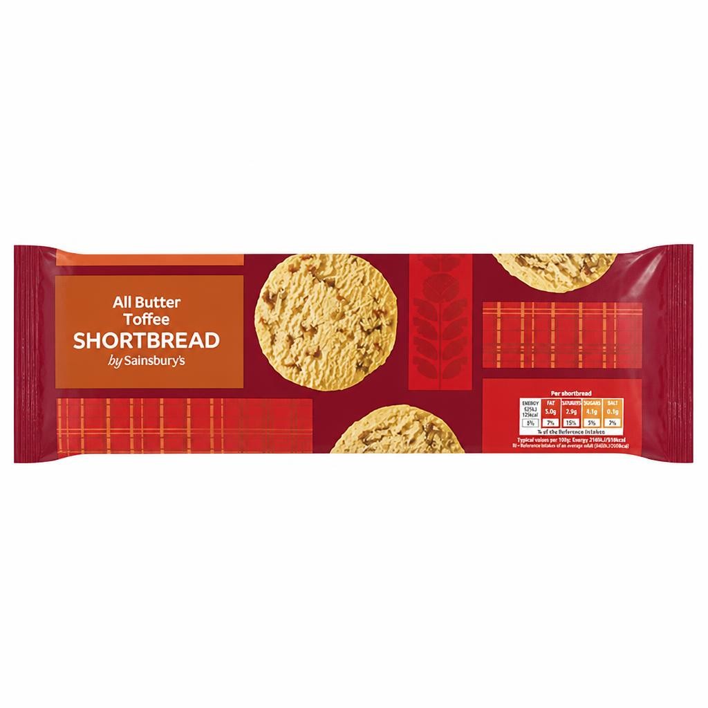 Sainsbury's All Butter Toffee Shortbread 175g