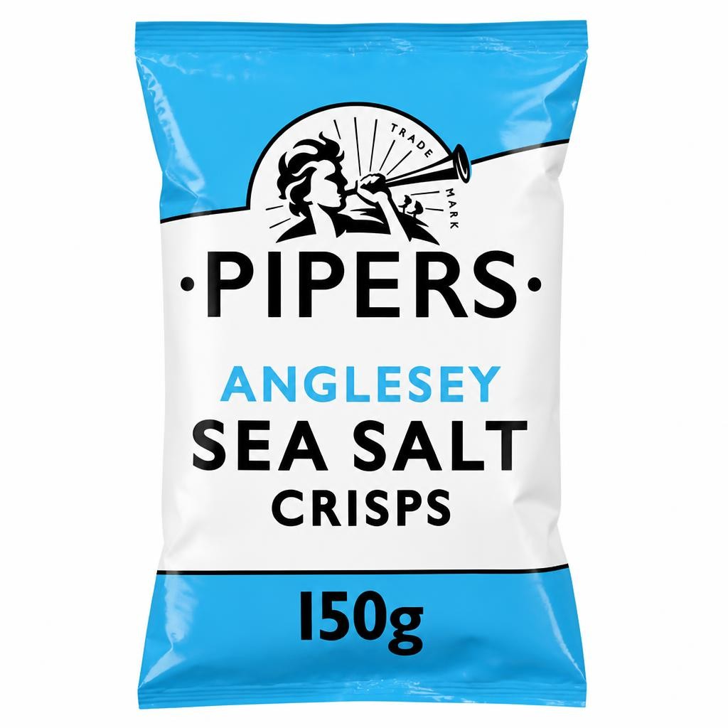 Pipers Anglesey Sea Salt Sharing Crisps 150g