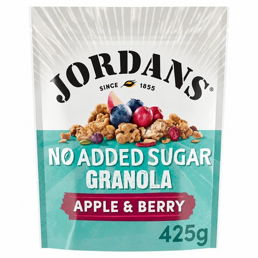 Jordans No Added Sugar Apple & Berry Granola Breakfast Cereal 425g