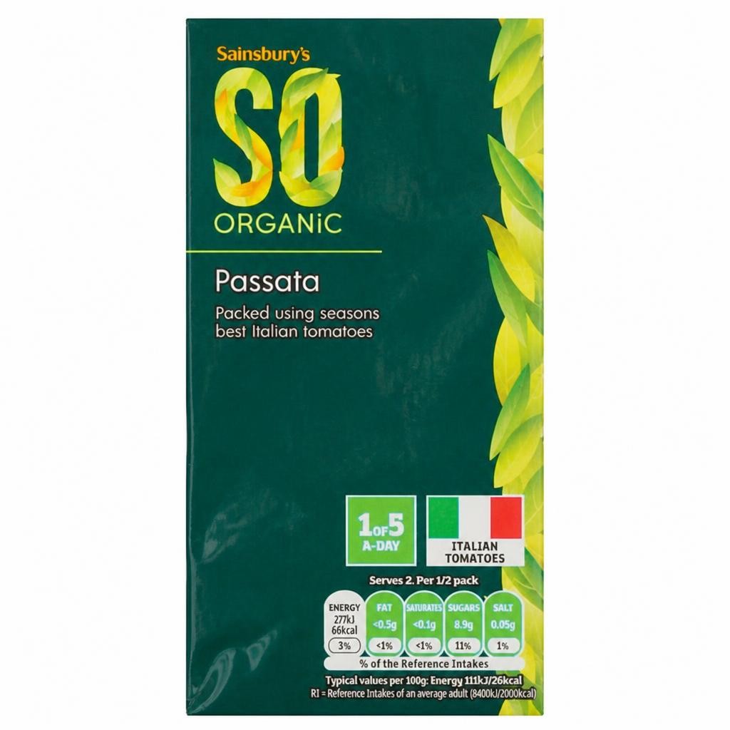 Sainsbury's Passata, So Organic 500g