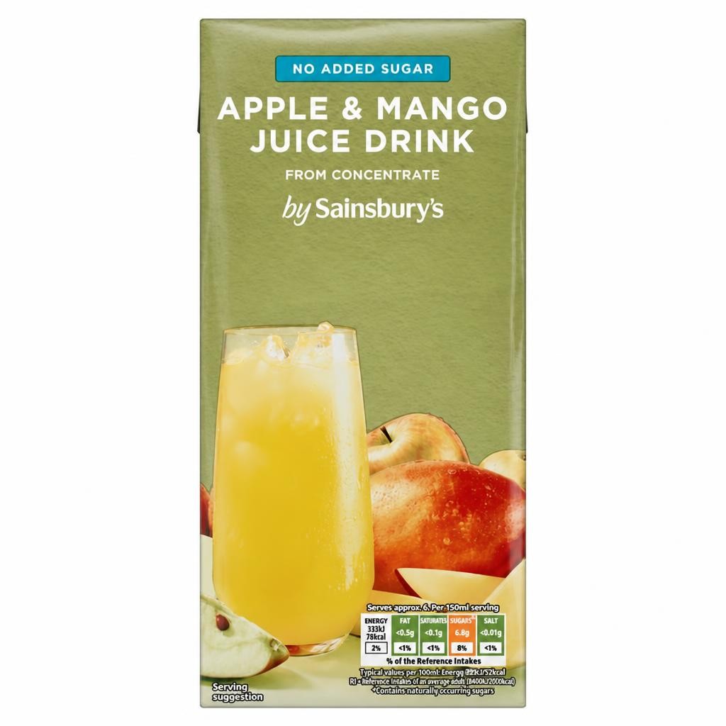 Sainsbury's Apple & Mango Juice Drink 1L