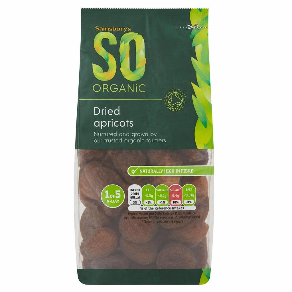 Sainsbury's Dried Apricots, SO Organic 250g