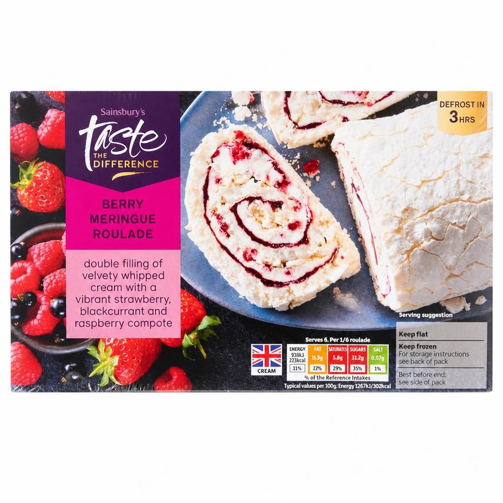 Sainsbury's Berry Roulade, Taste the Difference 445g