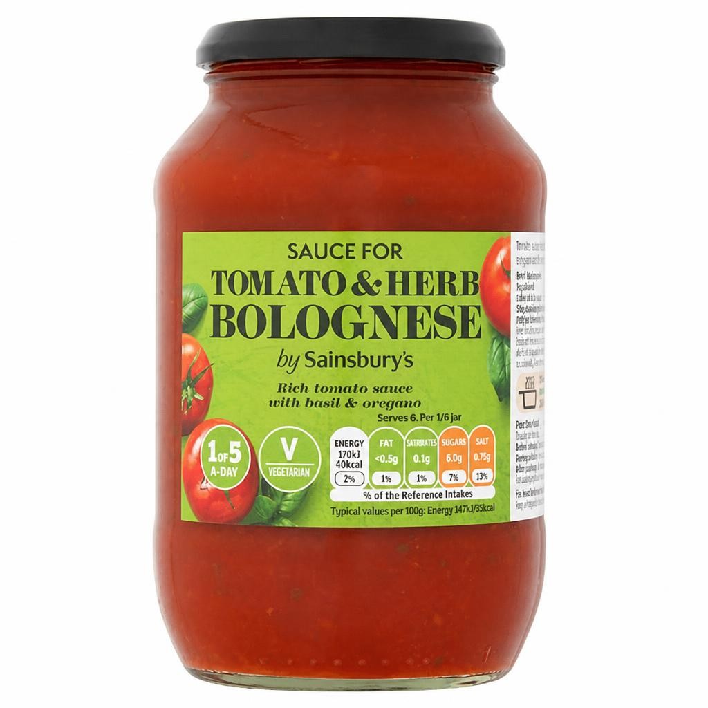 Sainsbury's Tomato & Herb Pasta Sauce 700g