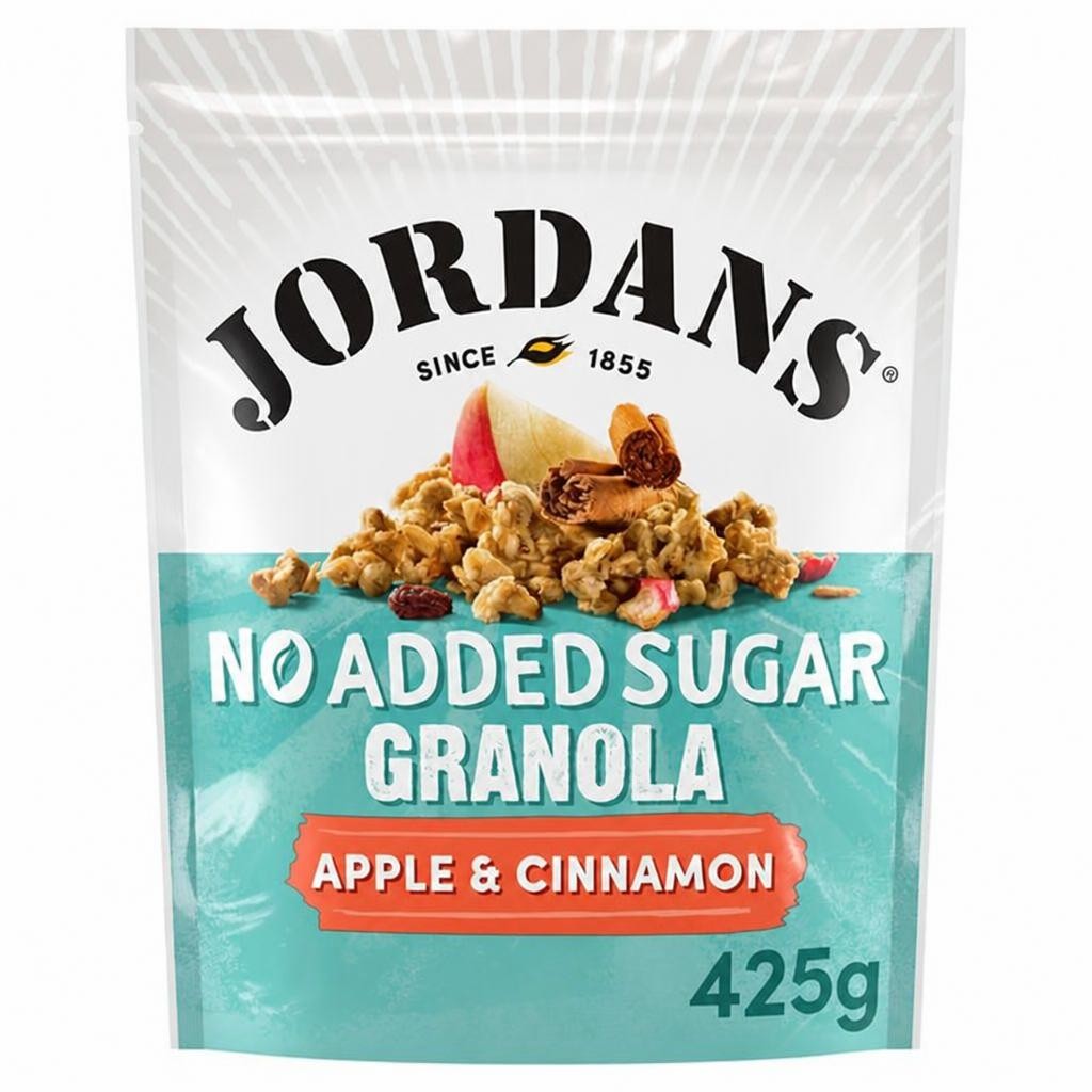 Jordans No Added Sugar Apple & Cinnamon Granola Breakfast Cereal 425g