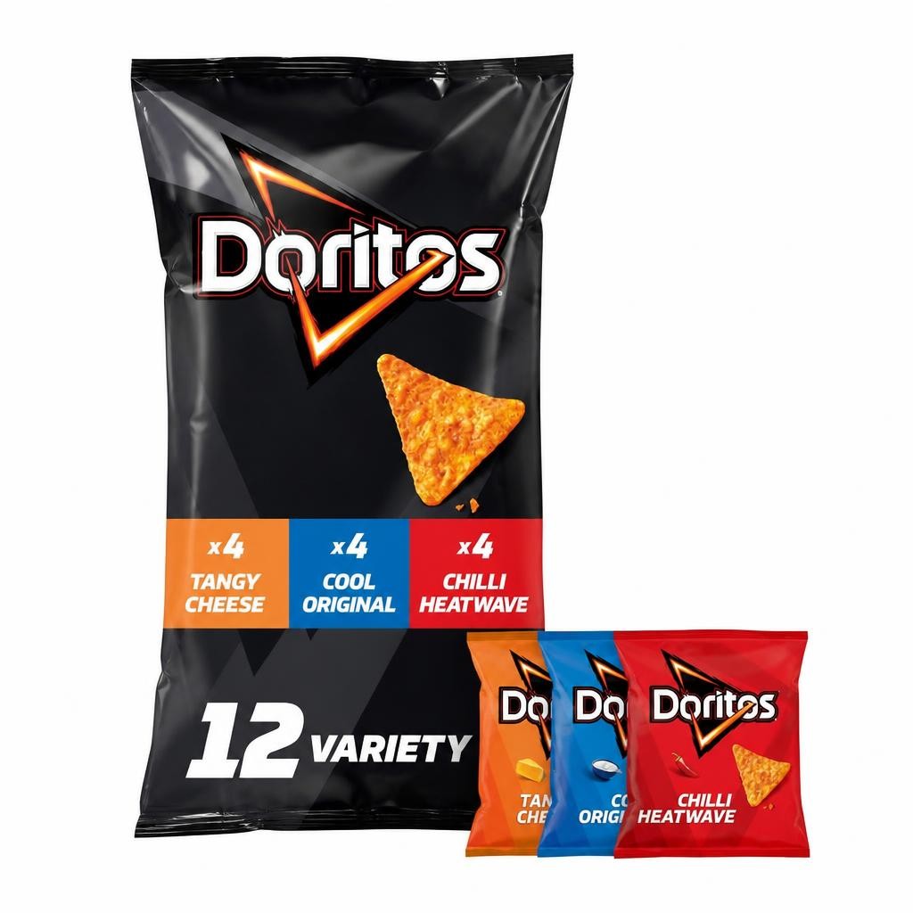Doritos Variety Pack Tortilla Chips Multipack Crisps 12 x 30g