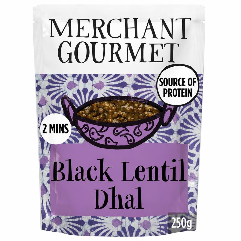 Merchant Gourmet Rich Black Dhal with Black Lentils & Coconut Cream 250g